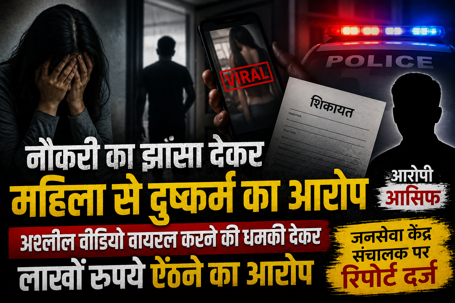 अश्लील फोटो-वीडियो वायरल करने की धमकी देकर लाखों ऐंठने का आरोप, पुलिस ने दर्ज किया केस