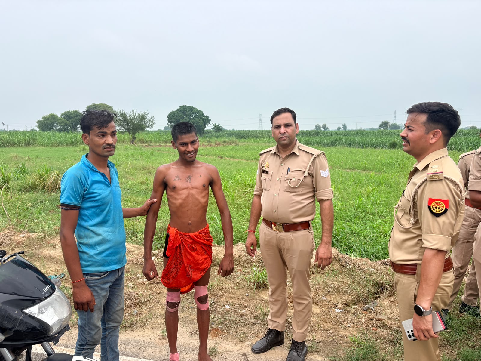 नहर में डूब रहे युवक के लिए देवदूत बने प्रभारी प्रवीण कुमार, पुलिस टीम ने बचाई जान