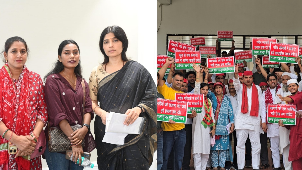 साप्ताहिक पैठ को लेकर सपा का प्रदर्शन, आनंद गुर्जर बोले- जगह नहीं मिली तो होगा बड़ा आंदोलन
